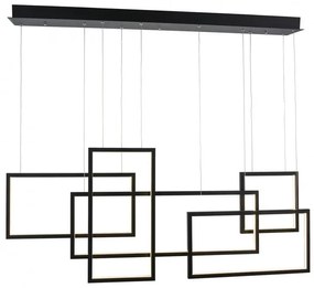 Lustra LED dimabila design modern Quadratus black
