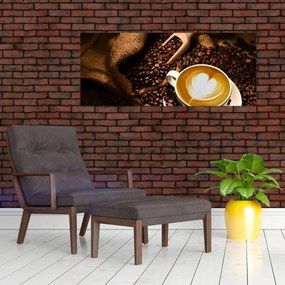 Tablou - O ceașcă de cafea (120x50 cm)