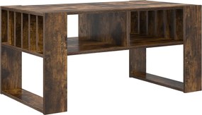 vidaXL Masă de cafea Stejar fumuriu 92 x 49,5 x 45 cm Lemn compozit