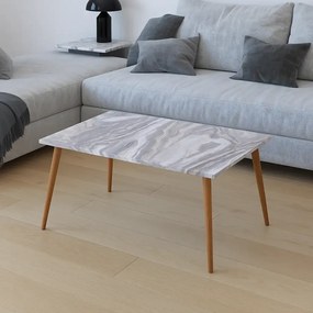 Masa de cafea PacoHoms 72 x 45 x 42 cm, Marmorat