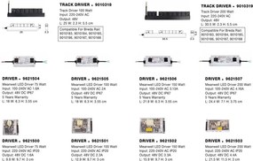 Sina magnetica suspendata cu iluminat in partea superioara Breda 200cm