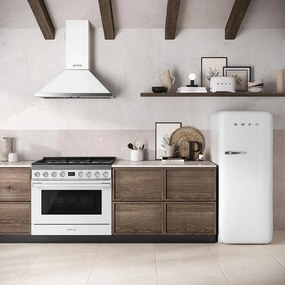 Prajitor de paine SMEG 50's Style TSF01WHEU, 950 W, 2 felii, 6 trepte, Tava pentru firimituri, Cablu integrat, Otel inoxidabil, Alb