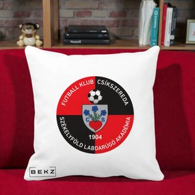 Perna Personalizata FK Csikszereda 1904 Fotbal, 40x40 cm, Alba Mata, Husa Detasabila, Perna Inclusa, BEKZ®
