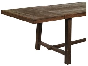 Extensie blat din lemn de stejar pentru masa Rowico Brooklyn, maro închis