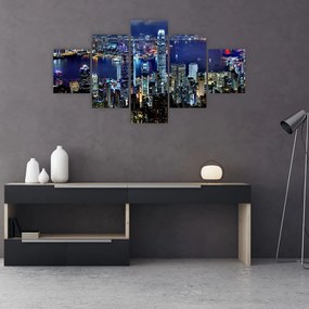 Tablou orașului nocturn (125x70 cm), în 40 de alte dimensiuni noi