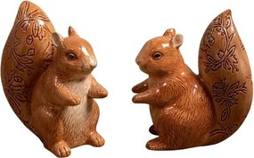 Set sare si piper, din ceramica, Squirrels