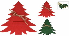 Husă pentru tacâmuri X-Mas Tree verde, set de 4bucăți