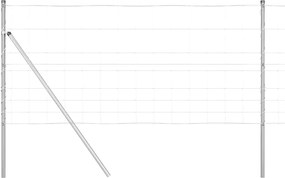 vidaXL Stâlp de gard. Galvanizat 50 x 1 m Oțel