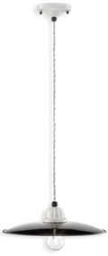 Lustra, Pendul design retro realizata manual B&amp;W, diametru 30cm