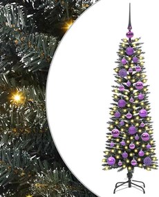 vidaXL Brad de Crăciun artificial Verde 120 cm PVC și Plastic și Oțel