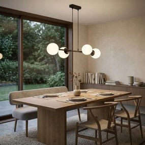 Brilagi - Lustru suspendat pe cablu MILO 4xE27/60W/230V negru