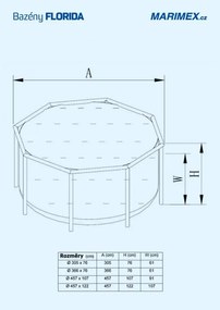 Piscina Florida 3.05x0.76 fără filtrare