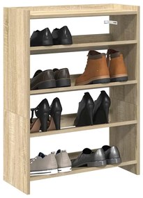 vidaXL Pantofar, stejar sonoma, 60x25x81 cm, lemn prelucrat