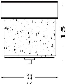 Plafoniera baie metal argintiu satin sticla IP44 Preston 2L