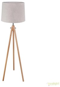 Lampadar modern cu trepied din lemn Calvin MYZ177-FL-01-BR