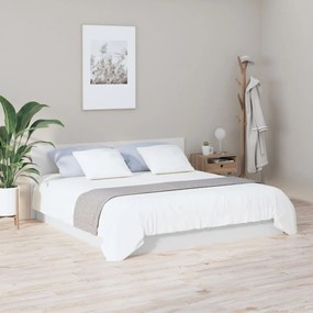 Tablie de pat,alb,200x1,5x80 cm, lemn prelucrat Alb, 1
