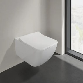 Villeroy & Boch 4611RS01 - Vas WC suspendat VENTICELLO cu capac SoftClose, ceramică/alb