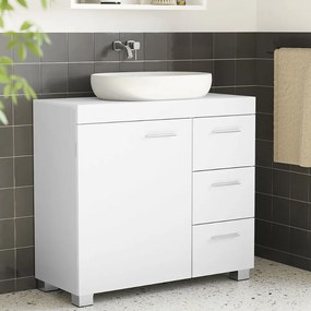 Dulap pentru chiuvetă IVY, 30x70x64 cm, alb Vasagle