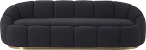 Canapea fixa design elegant LUX Inger, Boucle black