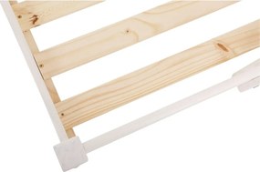 Pat supraetajat din lemn de pin Støraa Alpi2, alb