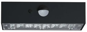 Aplică LED solară cu senzor LED/3W/3,7V 3000K/4000K IP65 negru
