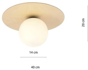 Plafonieră KENZO 1xE14/10W/230V bej