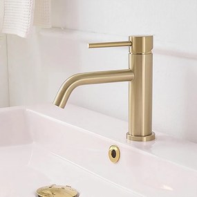 Robinet pentru lavoar Rea Lungo  Gold Brush