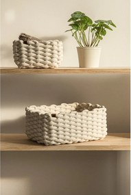 Coș de depozitare din material textil 35x25x14 cm Peach Skin M – Bigso