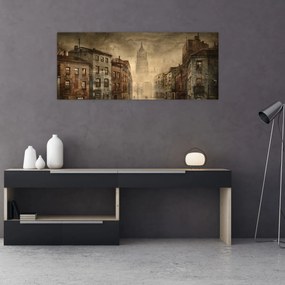 Tablou - Pictura orașului (120x50 cm)