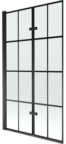 Mexen Castor paravan cadă 2-aripi 100 x 150 cm, Model negru, Neagră - 892-100-002-70-77