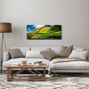 Tablou cu peisaj montan (120x50 cm)