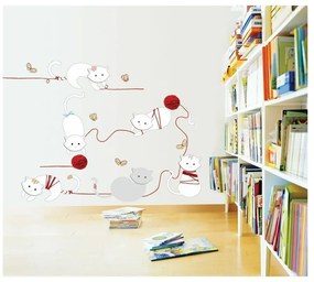 Autocolant Ambiance Cats and balls, 30 cm