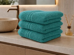 Prosop de baie CLASSIC COLOR 70 x 140 cm albastru petrol, 100% bumbac