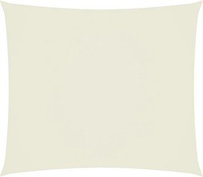 vidaXL Pânză parasolar, crem, 2,5x3 m, țesătură oxford, dreptunghiular