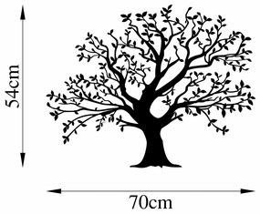 Accesoriu decorativ de perete metalic Monumental Tree - 515