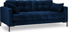 Canapea 2 locuri, Mamaia, Micadoni Home, BL, 152x92x75 cm, catifea, albastru regal