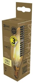 Bec cu LED EMOS Vintage Candle Warm White, 2,1W E14