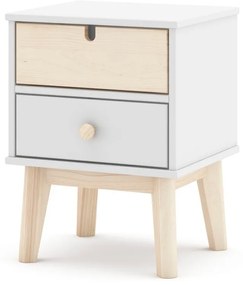 Noptieră de copii albă Estefania – Marckeric