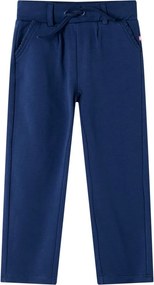 vidaXL Pantaloni pentru copii cu șnur, bleumarin, 92