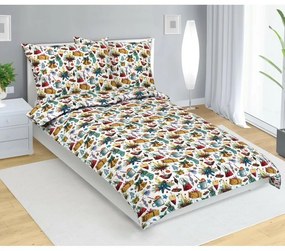 Bellatex Lenjerie de pat din bumbac de Crăciun Crăciun, 140 x 200 cm, 70 x 90 cm