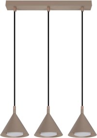 BRILAGI - LED Lustră suspendată pe cablu CONE TRIPLE 3xGX53/15W/230V bej