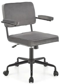 Scaun de birou Fidel velvet gri