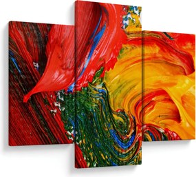 Tablou - Abstractizare albăstrire cu o perie (90x60 cm)