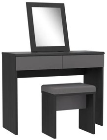 Set Masuta Toaleta Delice, Gri Wolfram Uni Si Stejar Negru, 100.3 Cm