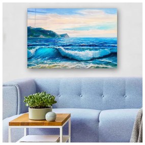 Tablou din sticlă 70x50 cm Horizon – Wallity