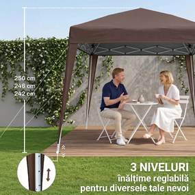 Outsunny Foisor Pliabil 2.4x2.4m, Foisor de Gradina Structura | Aosom Romania