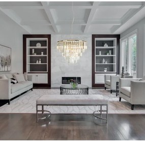 Lustră pe cablu MAXLIGHT P0424 MONACO 15xG9/40W/230V d. 60 cm auriu