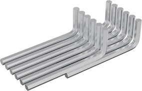 vidaXL Cheie Hexagonală 12 pcs Argintiu 32 x 86 mm Oțel