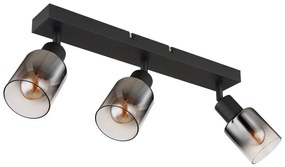 Plafoniera 3L design modern Hubertus negru