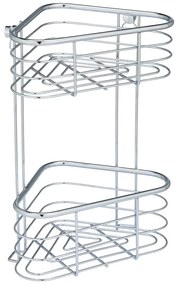 Raft de duș de colț Wenko Trestina, 25 x 35 cm, argintiu